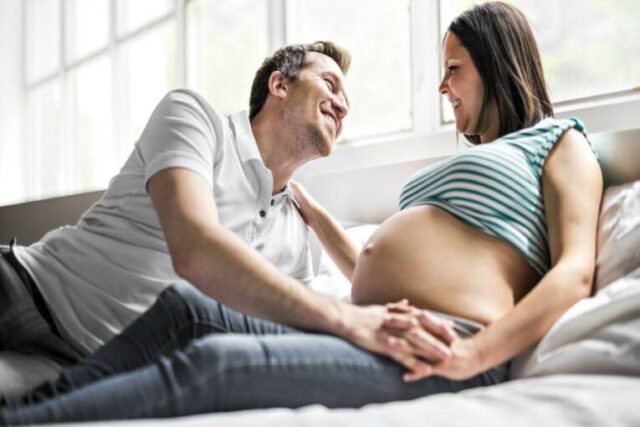 during pregnancy sitting position