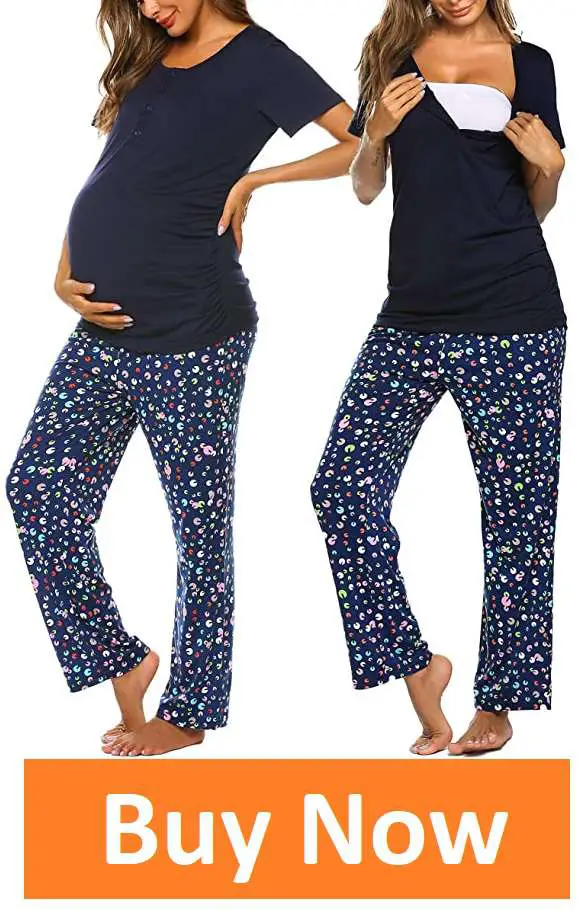 Ekouaer Hospital Pajamas Set