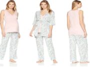 Everly Grey Maternity Nursing Pajamas Set