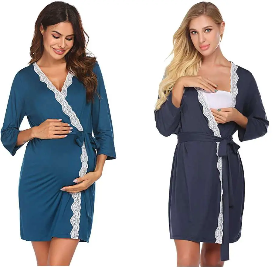 Ekouaer Maternity Nightgown