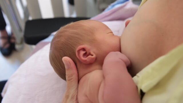 Newborn Breastfeeding Position and Latch